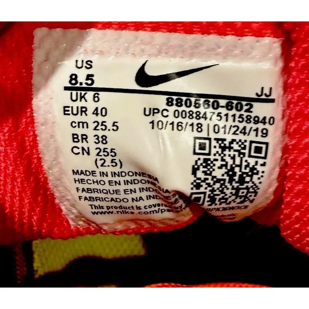 Nike Zoom Pegasus 34 Women’s 8.5 Running Shoes Pink Coral Blue 880560-602